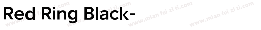 Red Ring Black字体转换